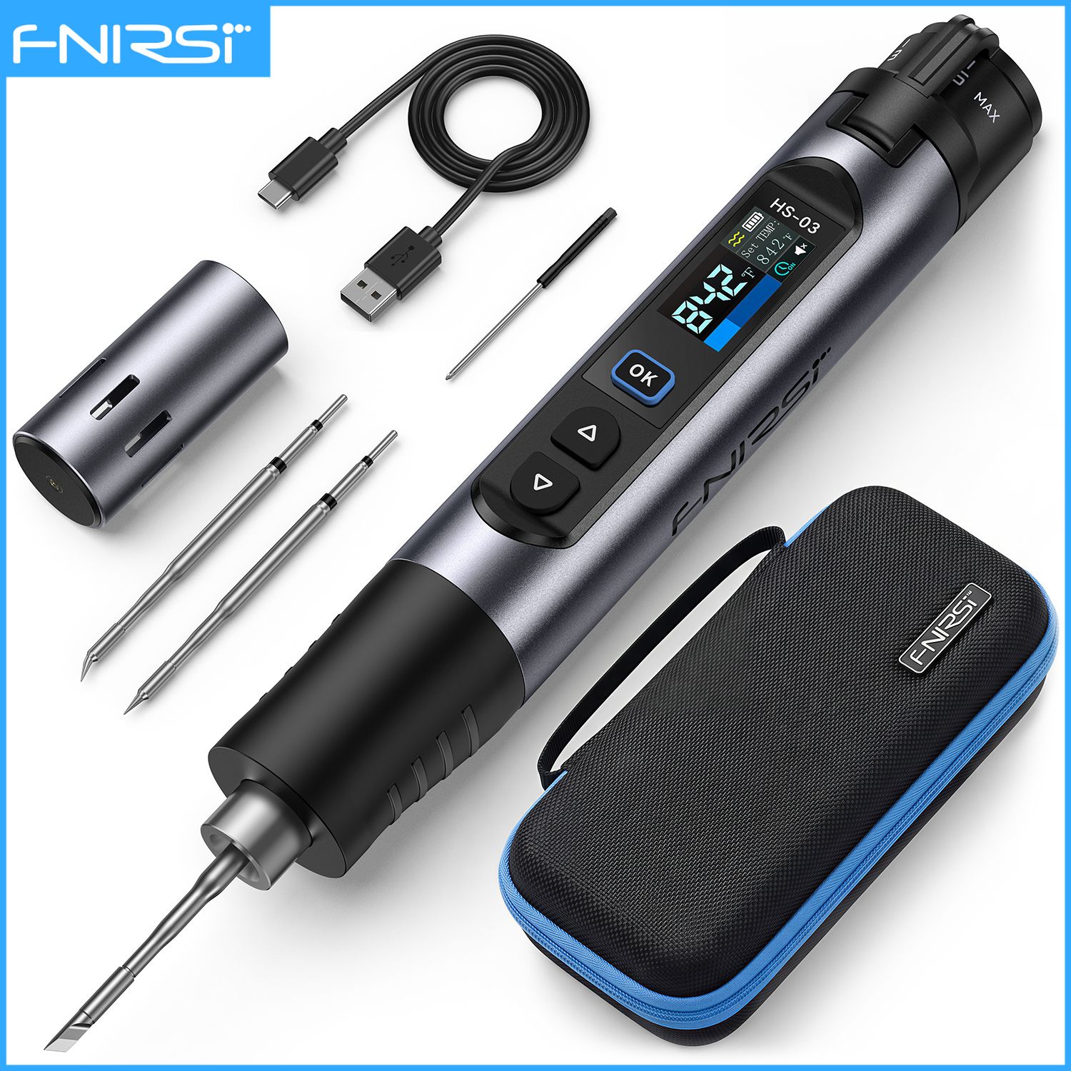 Fpv Drone Tool Kit - FNIRSI HS-03 업그레이드형 납땜 인두 100-450