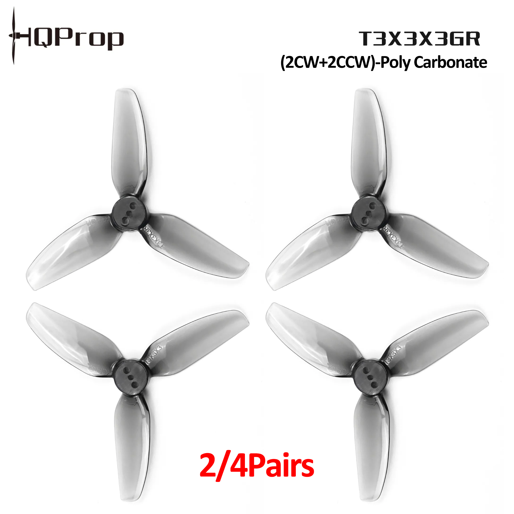 Fpv Drone Propeller - 2/4개 세트 HQProp T3X3X3GR 프로펠러, 3인치